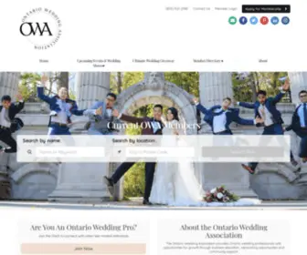 Ontarioweddingassociation.com(Wedding Vendor Directory) Screenshot