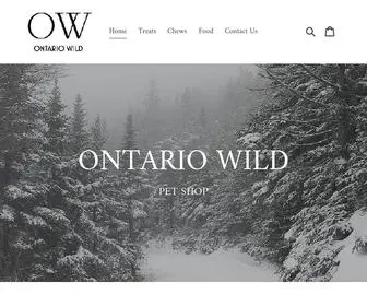 Ontariowild.co(Ontario Wild Pet Shop) Screenshot