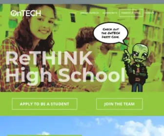 Ontechcharter.com(Ontech charter high school) Screenshot