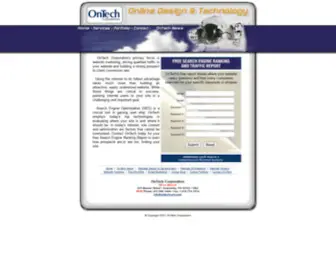 Ontechcorp.com(OnTech Corporation) Screenshot