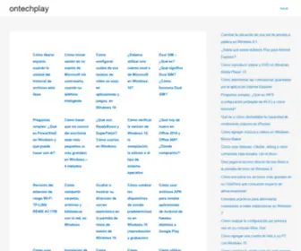 Ontechplay.es(Tecnología y redes) Screenshot