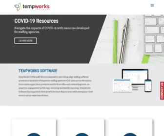 Ontempworks.com(Recruiting & Staffing Agency Software from TempWorks) Screenshot