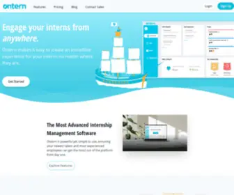 Ontern.com(Create an engaging internship program) Screenshot