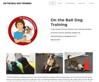 Ontheballdogtrainingnj.com(ON THE BALL DOG TRAINING) Screenshot