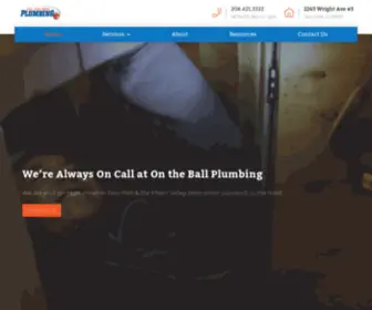 Ontheballplumbing.com(On the Ball Plumbing is) Screenshot