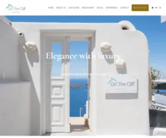 Onthecliff.gr(On the Cliff Santorini Suites) Screenshot