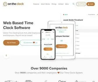 Ontheclock.com(Time Clock Software) Screenshot