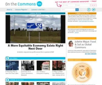 Onthecommons.org(On the Commons) Screenshot