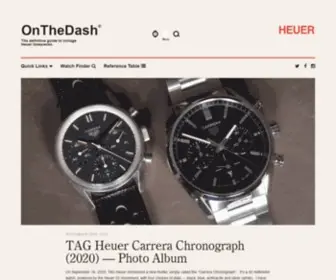 Onthedash.com(The definitive guide to vintage Heuer timepieces) Screenshot