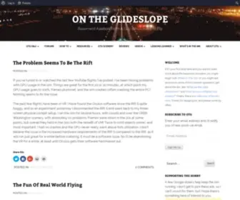 Ontheglideslope.net(Basement Aviation From A Guy Who Loves To Fly) Screenshot