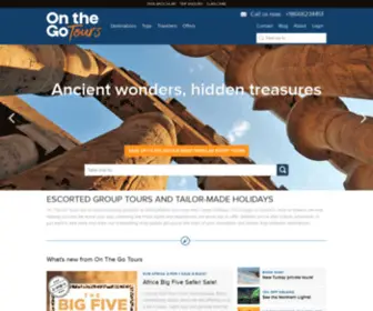 Onthegotours.com.au(Guided Group Tours and Tailor) Screenshot