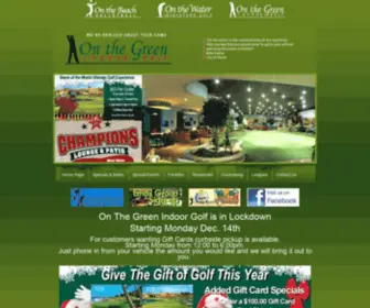 Onthegreenindoorgolf.com(On The Green Indoor Golf) Screenshot