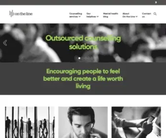 Ontheline.org.au(Counselling helplines and mental health services in Australia) Screenshot
