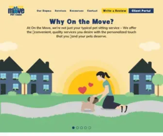 Onthemovepetcare.com(Pet Sitting) Screenshot