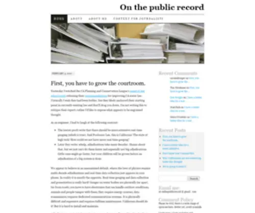 Onthepublicrecord.org(Onthepublicrecord) Screenshot