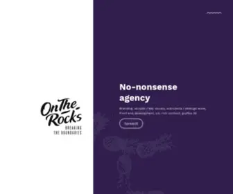 Ontherocks.pl(No-nonsense creatives) Screenshot
