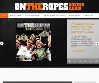 Ontheropesboxing.com(On The Ropes Boxing Radio) Screenshot