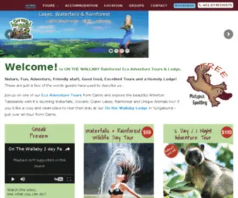 Onthewallaby.com(ON THE WALLABY Rainforest Eco Adventure Tours & Lodge) Screenshot