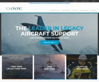 Ontic.com(Aerospace OEM Parts and MRO Services) Screenshot