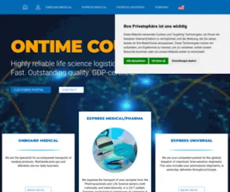 Ontime-Courier.com(ONTIME COURIER) Screenshot