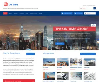 Ontime-Express.com(The On Time Group) Screenshot