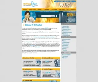 Ontimehost.com(Full Featured Web Hosting from $9.95 per Month) Screenshot
