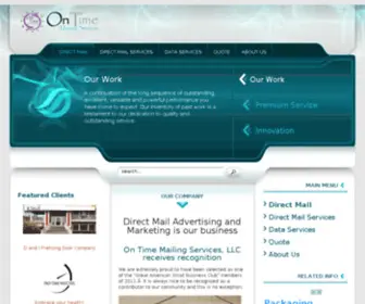 Ontimemailingservices.com(Direct Mail) Screenshot