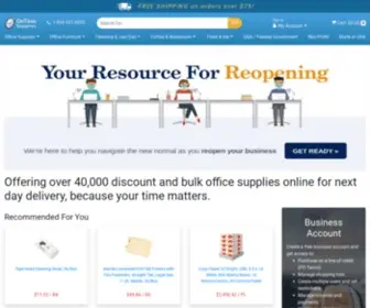 Ontimesupplies.com(Discount Office Supplies Online) Screenshot