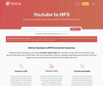Ontiva.com(Youtube To MP3 Converter) Screenshot