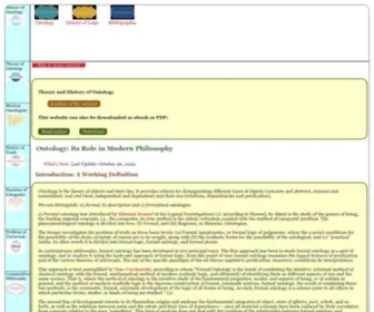Ontologia.co(Theory and History) Screenshot