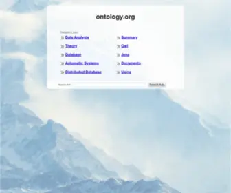 Ontology.org(The Leading Ontology Site on the Net) Screenshot