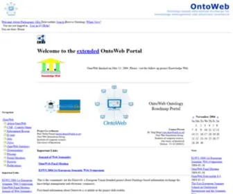 Ontoweb.org(Index) Screenshot