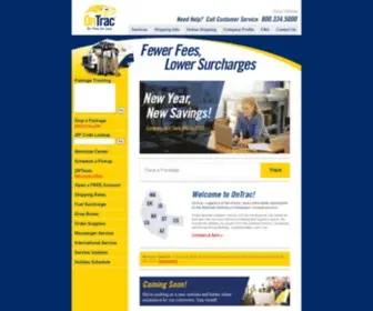 Ontrac.com(OnTrac Shipping) Screenshot