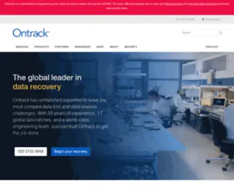 Ontrack.co.uk(World Leaders in Data Recovery and Data Erasure) Screenshot