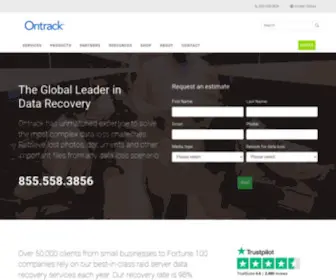 Ontrack.com(Choose your country for your local Ontrack website) Screenshot