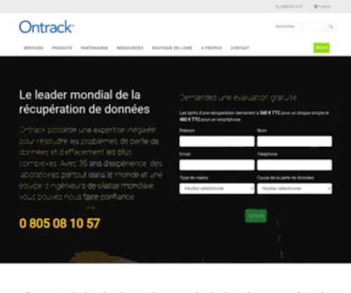 Ontrack.fr(Récupération de données) Screenshot