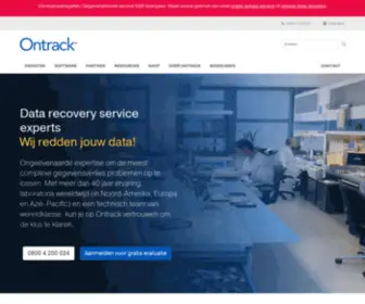 Ontrackdatarecovery.nl(Data recovery service en data recovery software) Screenshot