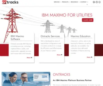 Ontracks.com(The leading provider of IBM Maximo support and service) Screenshot