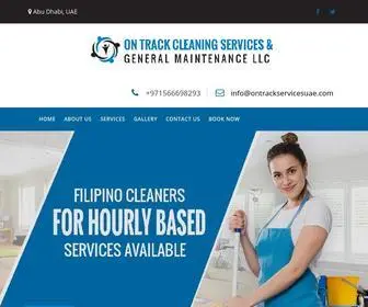 Ontrackservicesuae.com(Cleaners in Abu Dhabi) Screenshot