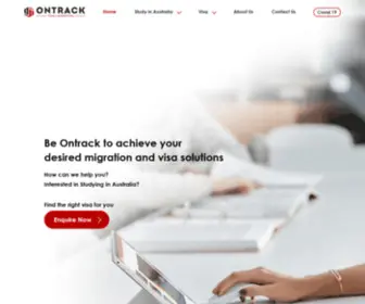 Ontrackvisa.com.au(Ontrack Visa & Migration) Screenshot