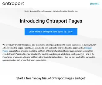 Ontrapages.com(Ontraport® CRM) Screenshot