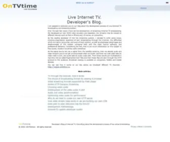 Ontvtime.com(Development process of our own live TV broadcasting system) Screenshot