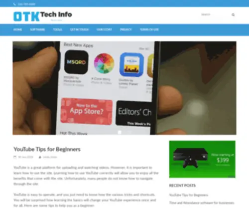 Ontwik.com(OTK Tech Info) Screenshot