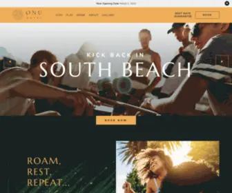 Onuhotel.com(Miami Hostels) Screenshot