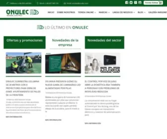 Onulec.com(Mayorista de material eléctrico) Screenshot