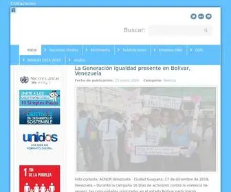 Onu.org.ve(Naciones Unidas Venezuela) Screenshot