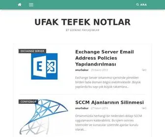 Onurbabur.com(Ufak tefek notlar) Screenshot