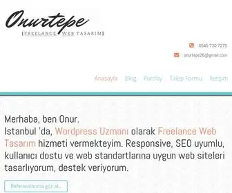 Onurtepe.com(Freelance Web Tasar) Screenshot