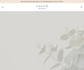 Onurth.com(Botanical Skincare With Proven Results. Onurth Skincare) Screenshot