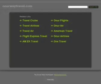 Onurwaytravel.com(On UR Way Travel) Screenshot